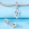 Copper Original Star Charms Shiny Zircon Beads Pendants Charm Fit Original Elegant Bracelet Diy Fine Jewelry Gift For Women