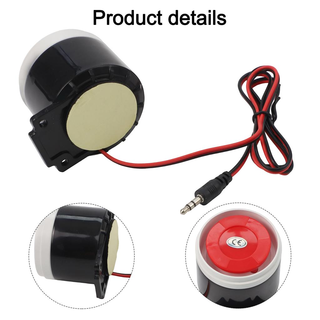 120dB Sound Alarm Alarm Buzzer Color See Picture Accessories 320 600 1000 1200Ma Loud Indoor Siren Plastic Metal