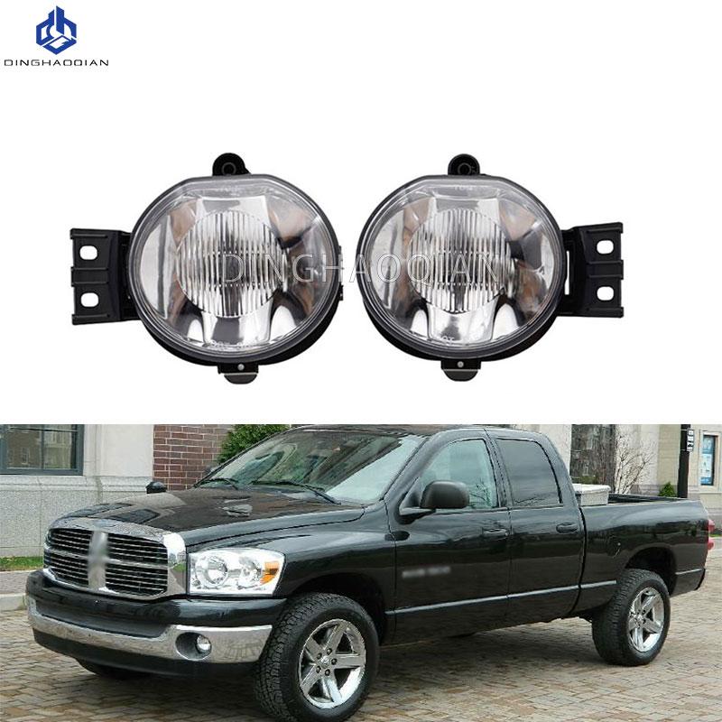 

Сборка противотуманной фары переднего бампера Противотуманная фара для Dodge Ram 1500 2500 3500 2002-2008 Durango 2004 2005 2006 55077475AE 55077475AC 1 pair