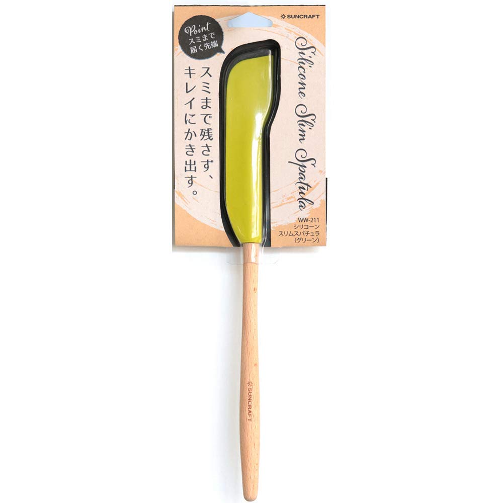 

Suncraft Slim Silicone Kitchen Tool for Working Spatula, Green, Women, WW-211 зелёный