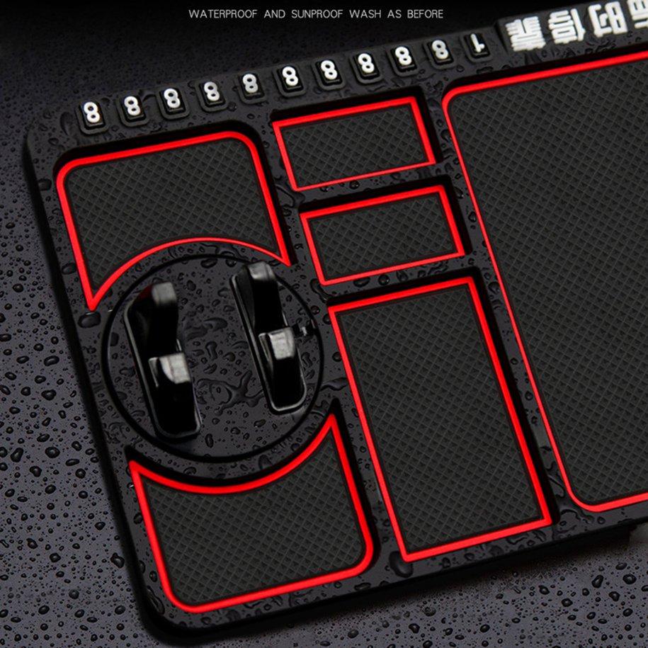 Janebrty Multifunctional Car Anti-Slip Mat Auto Phone Holder Non Slip Sticky Anti Slide Dash Phone Mount Silicone Dashboard Car Pad Mat