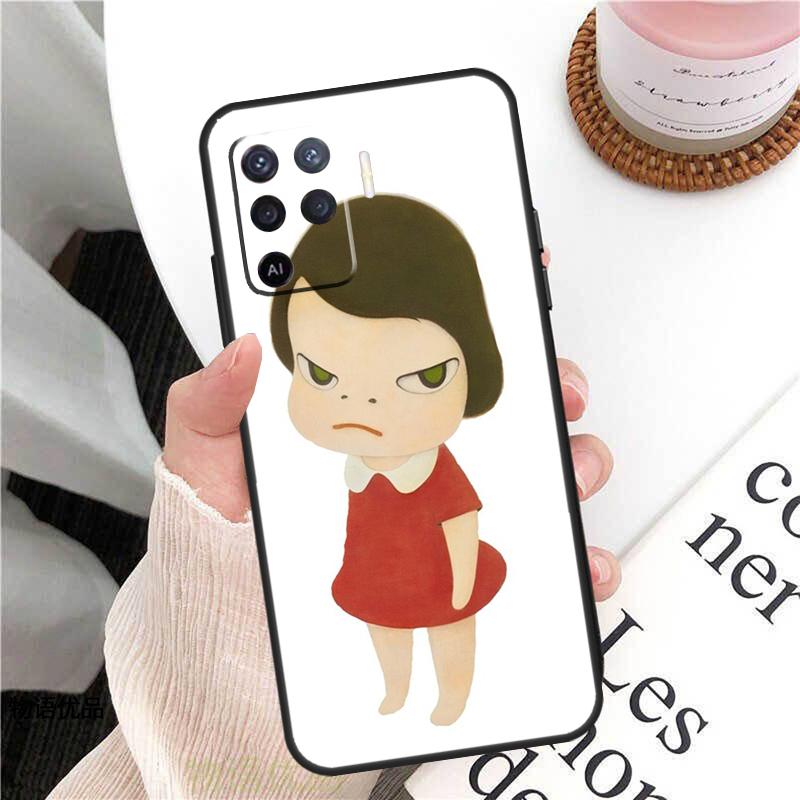 Yoshitomo Nara Case For Oppo A78 A54 A74 A94 A17 A57 A77 A76 A16 A96 A18 A60 A80 A40 A38 A58 A98 A15 A5 Pro