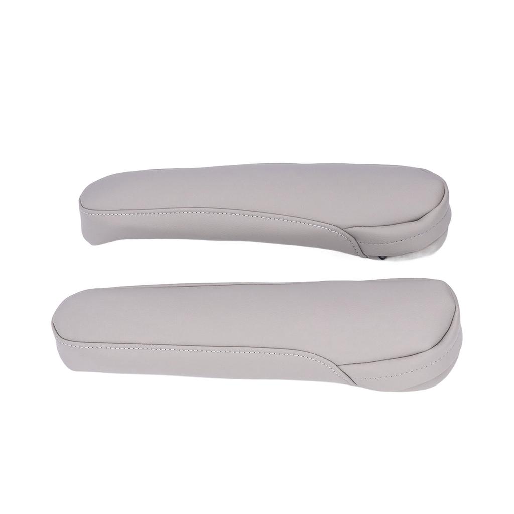 2pcs Seat Armrest Cover Leather Car Interior Accessories Replacement for Odyssey 2004?2014Grey