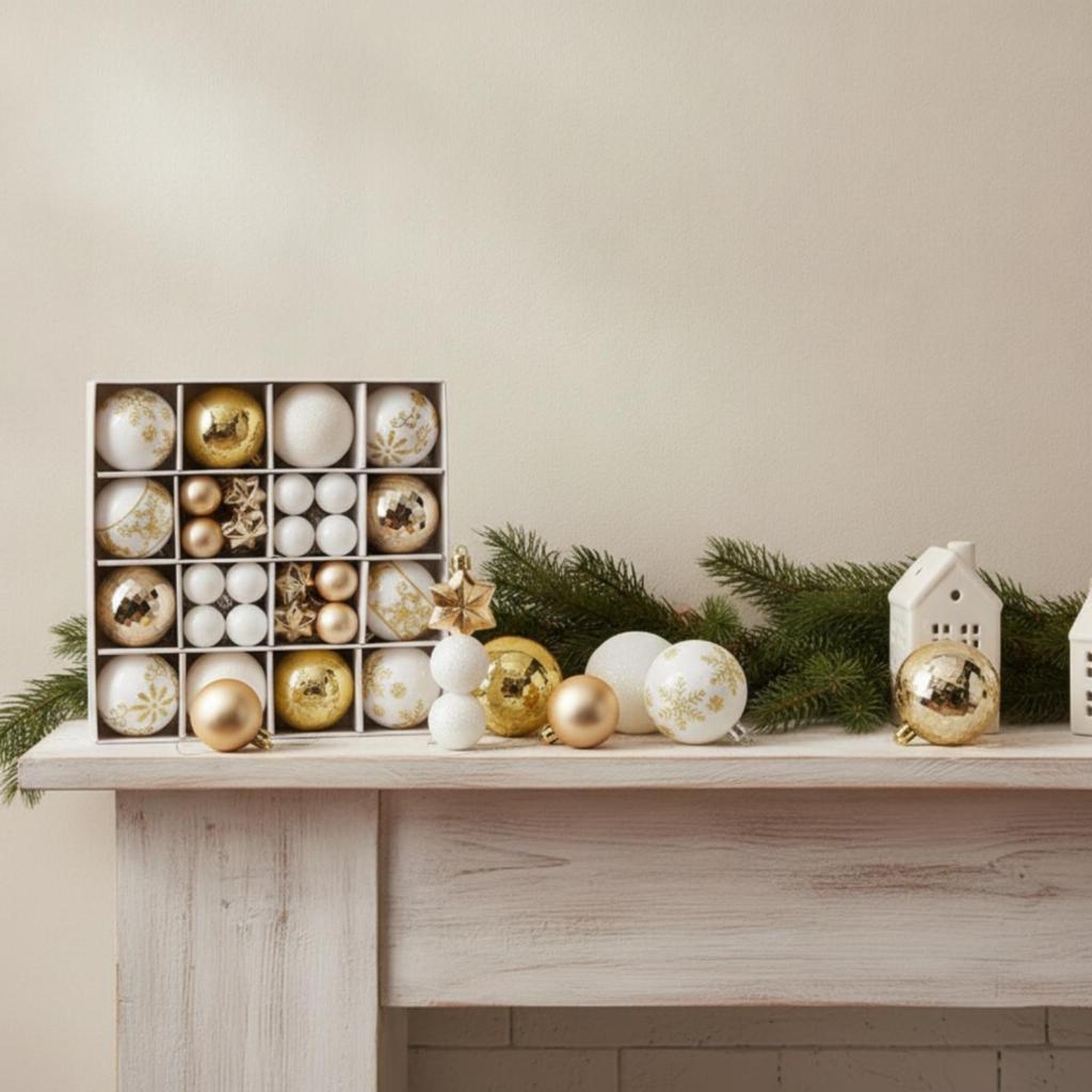 44 Stück Hängedekoration Einfach aufzuhängen Weihnachtsbaumschmuck Leicht für saisonale Dekoration zu Hause