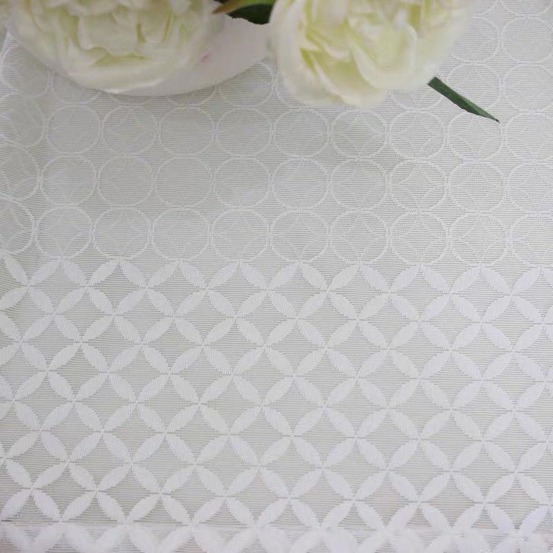 European Sheer Curtains Window Tulle Curtains for Living Room Bedroom Kitchen Voile Embroidered Curtains Drapes Custom