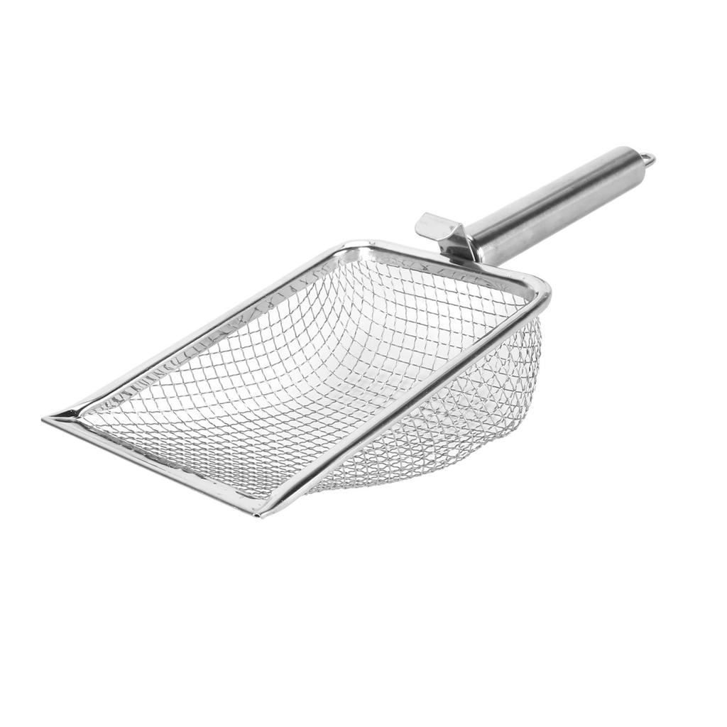 Cat Litter Scoop Rustproof Stainless Steel Cat Litter Shovel Hanging Easy To Clean Litter Box Scoop with Hook for