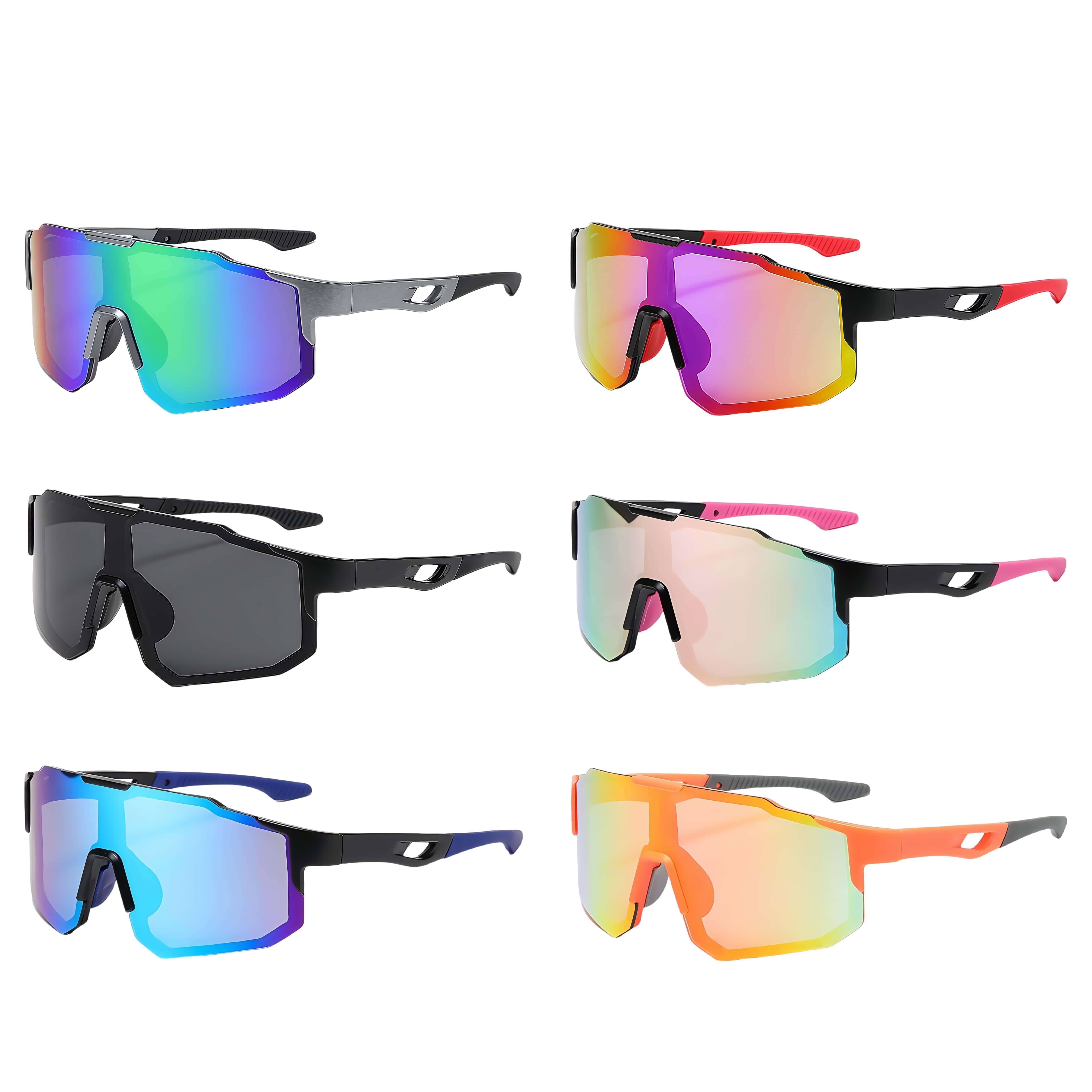 

6 Pairs of Men s and Women s Fashionable Bicycle Goggles, Outdoor Mountain Bike Windproof Sports Goggles