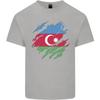 Torn Azerbaijan Flag Azerbaijani Day Football Unisexs Light Cotton TShirt