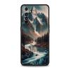 Mountain Forest Phone Case For Oppo A3S A15 A17 A31 A95 Find X5 X6 Pro A54 A53 A52 Reno 6 7 8 SE Z Pro 5G Soft TPU Cover Capas