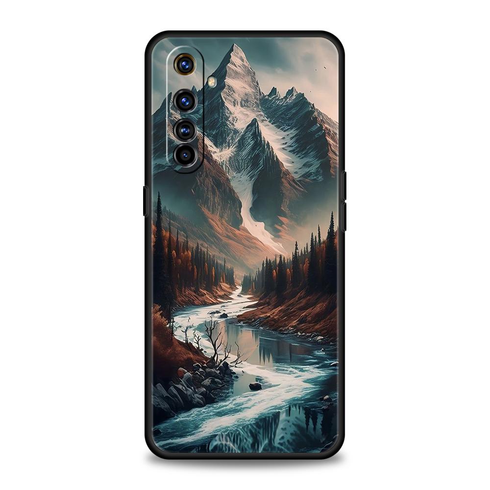 Mountain Forest Phone Case For Oppo A3S A15 A17 A31 A95 Find X5 X6 Pro A54 A53 A52 Reno 6 7 8 SE Z Pro 5G Soft TPU Cover Capas