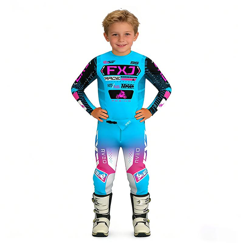 Motocross Child Set MX Jersey and Pants Kids Children Set Dirt Bike MTB DH UTV Enduro Gear Combo Off Road Youth Racing Suit