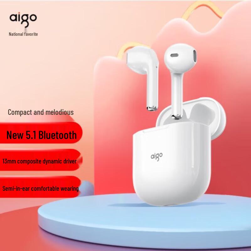 

aigo T18 Wireless Semi-in-ear Bluetooth Earbuds