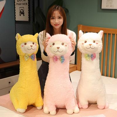 Lovely Alpaca Plush Toy Japanese Alpaca Soft Stuffed Cute Sheep Llama Animal Dolls Sleep Pillow Home Bed Decor Gift
