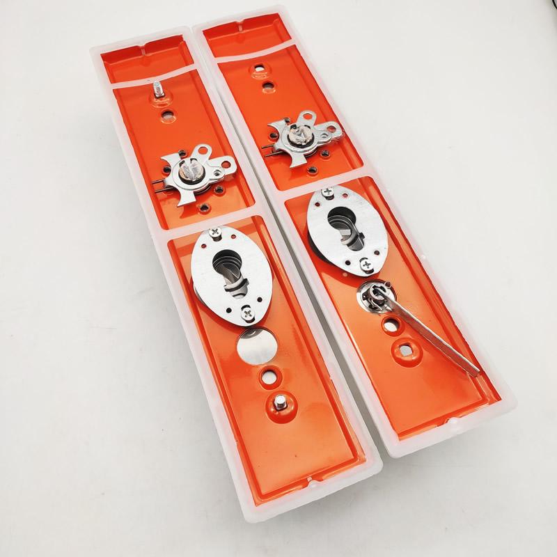 High quality, stainless steel security door lock panel handle and body,silent tongue,lock parts/accessories