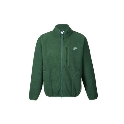 Club Décontracté Mode Simple Fermeture Éclair Manches Longues Veste Polaire Homme vestes Vert Sapin Blanc FZ0889-323