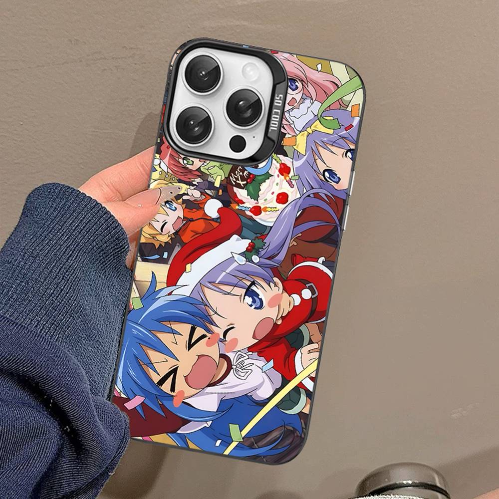 

Anime Girl Lucky Star Phone Case For IPhone 16 15 14 13 12 11 17 Pro MAX Plus Pro Matte Shockproof Cover iPhone 17pro max
