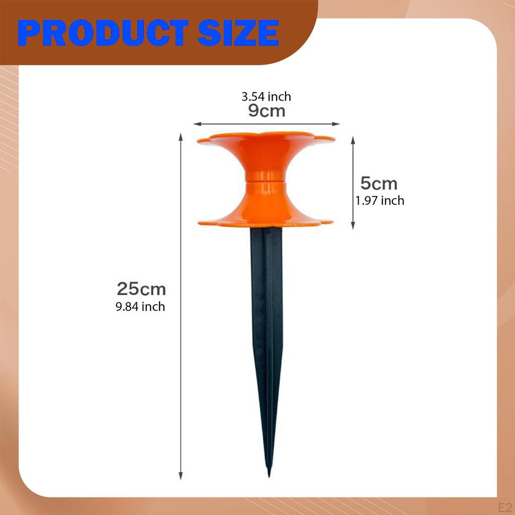 2 Garden Hose Guide Spikes, Horse Roller Guides, Plant Protection Hoses, Pull Stands,