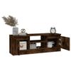 TV Cabinet with Door Smoked Oak Finish 102 x 30 x 36 cm