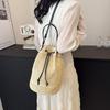 Large Capacity Bag Women's 2025 New Woven Straw Messenger Bag Niche Hollow Portable Seaside Vacation Beach Bag