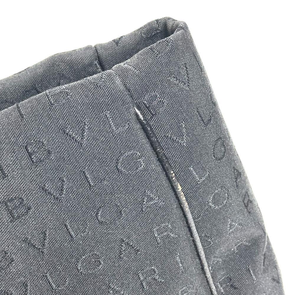 BVLGARI Logo mania Bag Tote Bag Shoulder Bag Leather/Canvas Black