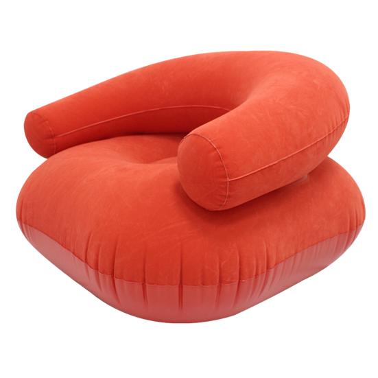 Huaqianguhh Inflatable Flocked Sofa for Adults, Heavy Duty Blow-up Lounge Chair, Single Double Air Couch Indoor Outdoor Living Room