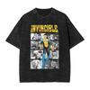 Hot Sale TV Series Anime Invincible Mark Grayson Graphic Print Tshirt Men Women Vintage Washed Cotton Oversized Summer New Tees