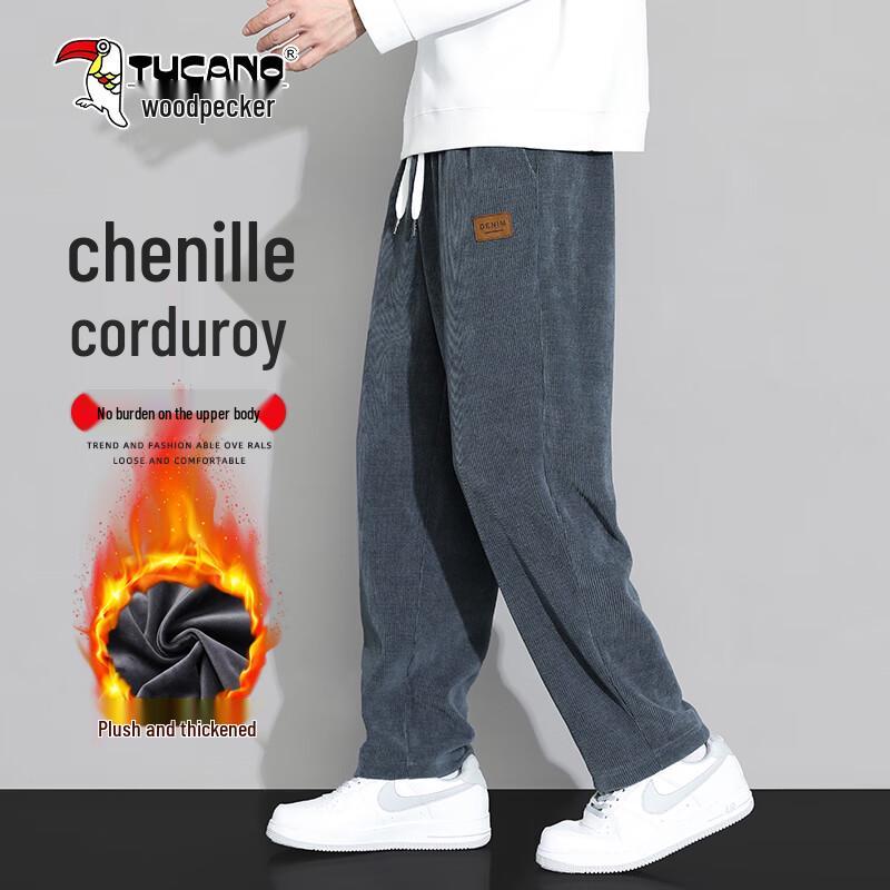 TUCANO Men's Corduroy Straight-Fit Casual Pants