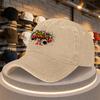 Graffiti Spray Paint Printed Duckbill Baseball Cap  Adjustable Casual Hat for Parties Outdoor Sports  Daily Wear