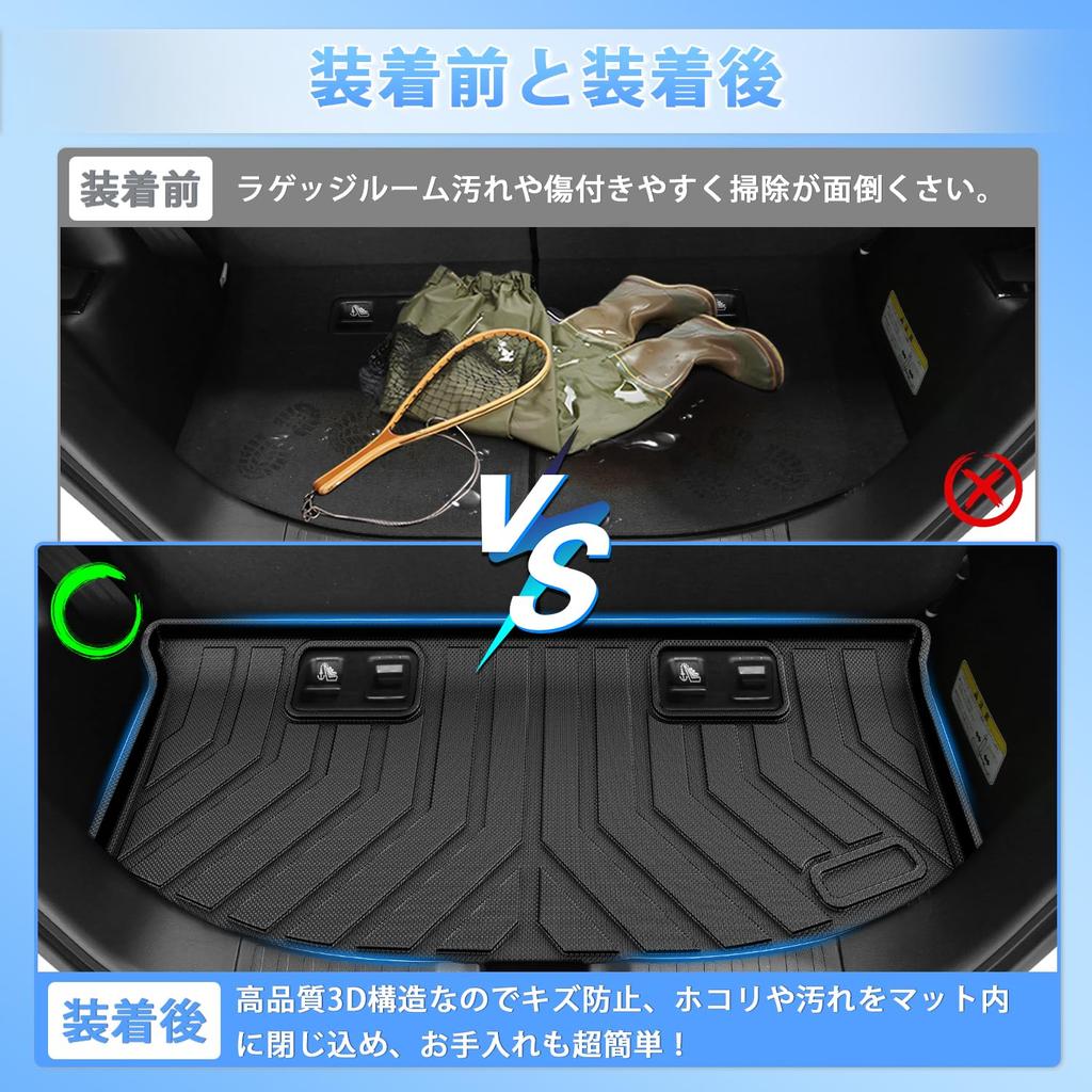 CARVANTA Compatible with Honda Full Set of Floor and Trunk 3D Floor Cargo Luggage TPE 3D Interior Custom Protective Set N-BOX JF3/JF4, Mats,