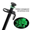 50 Pcs Luminous Silicone Rings Glow In the Dark Tent Stake Markers for Camping Night Fishing Safety Warning Anti-Trip Reusable
