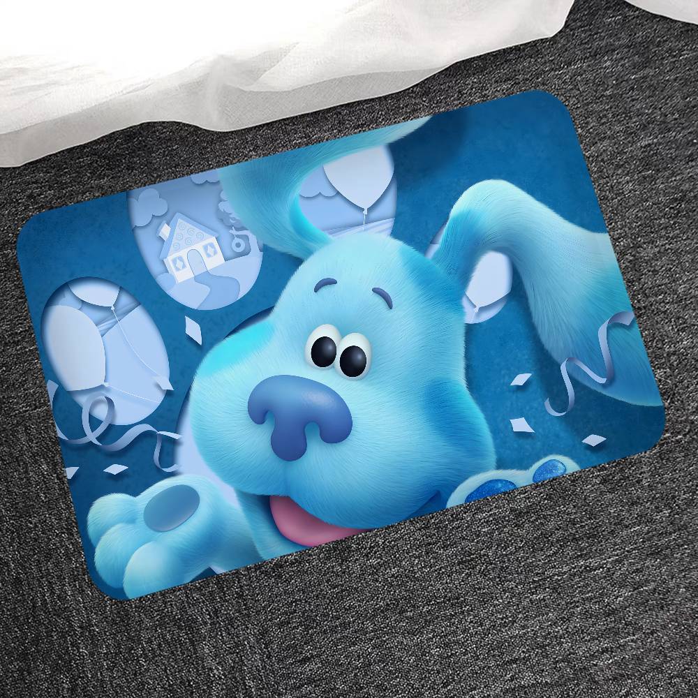 Blue Clues Room Mats Cheaper Anti-slip Modern Living Room Balcony Printed Welcome Rug
