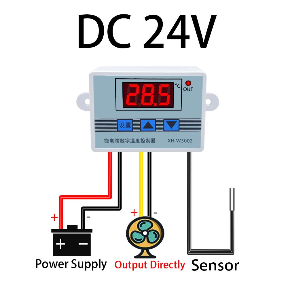 12V 24V 110V 220V Professioneller W3002 Digitaler LED-Temperaturregler 10A Thermostatregler XH-3002
