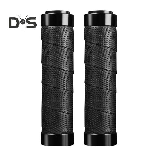 1 Pair Bicycle Handlebar Grip Cover Non-slip Faux Leather Shock Absorbing MTB Road Mountain Bike Handle Grip Sleeve Bicycle Accessories