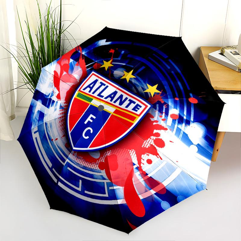 Atlante FC  Pattern, Automatic Folding Umbrella, Portable and Foldable Design, 8 Ribs, a Christmas or Birthday Gift.