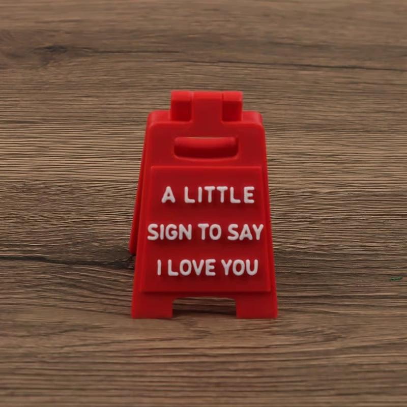 Creative Parking Sign Valentine'S Day Gift A Little Sign To Say I Love You Decoration Craft Desk Decoration Room Ornament