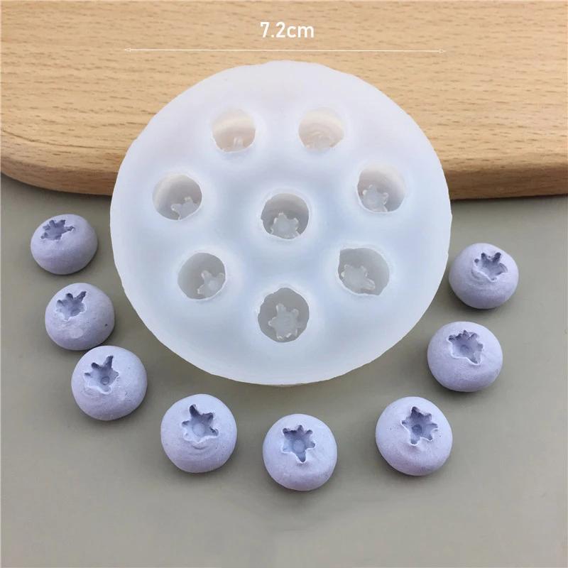 3D Simulation Fruit Fondant Chocolate Mold Blueberry/Raspberry Silicone Candle Soap Mold Cake Decorating Tool Baking Accessories