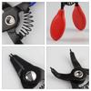 LEONTOOL Mini Snap Ring Pliers for Holes and Straight and Curved Compact and Tip Compact for Removing and Installing Retaining Dedicated Tool for
