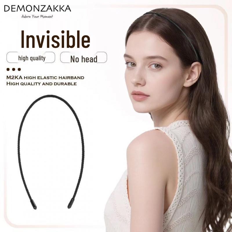

Ultra-Thin Black Anti-Slip Seamless Headband for Women with Short Hair
