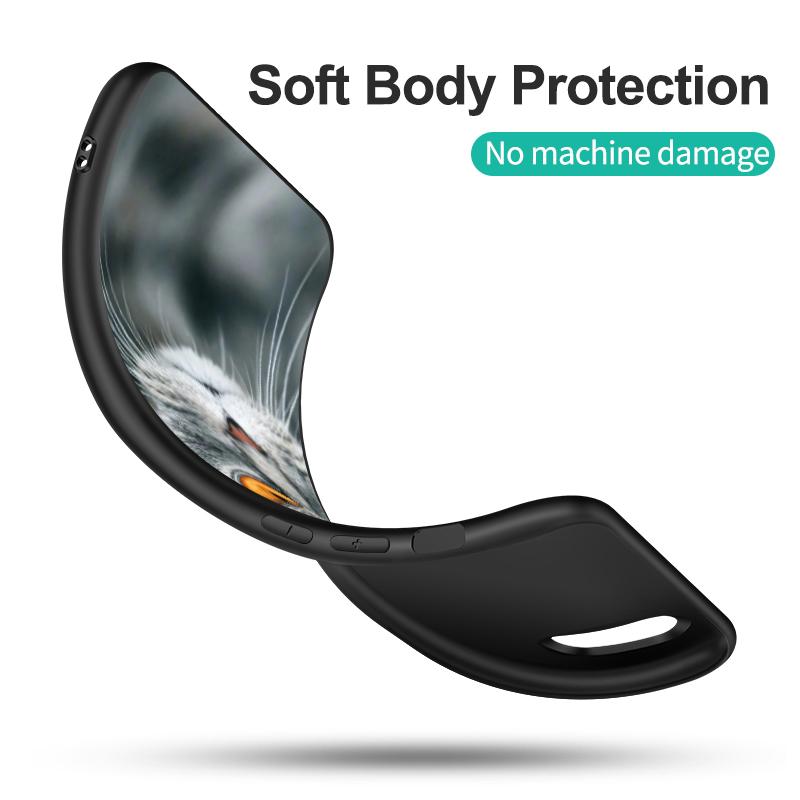 Husa neagra din tpu pentru Huawei Y9S Y6S Y8S Y5P Y7P Y8P y7 Y5 lite Prime 2018 Y6 2019 Husa British shorthair cat