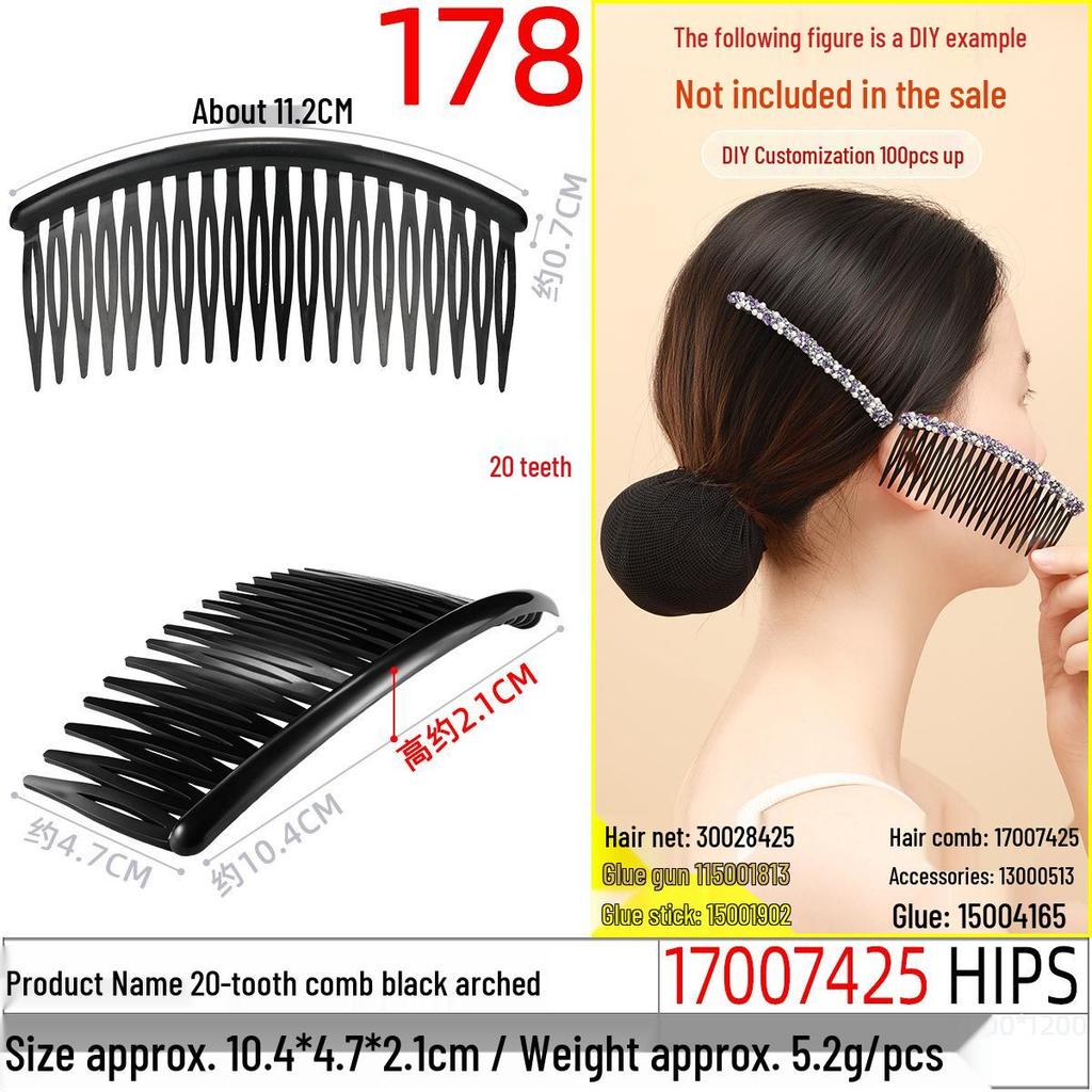 Magic Double Row Elastic Hair Comb Insert for Unique DIY Styling