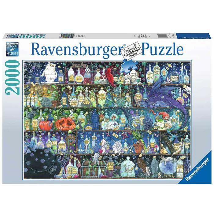 Puzzle 2000 pièces : L'étagère à potions, Zoe Sandler