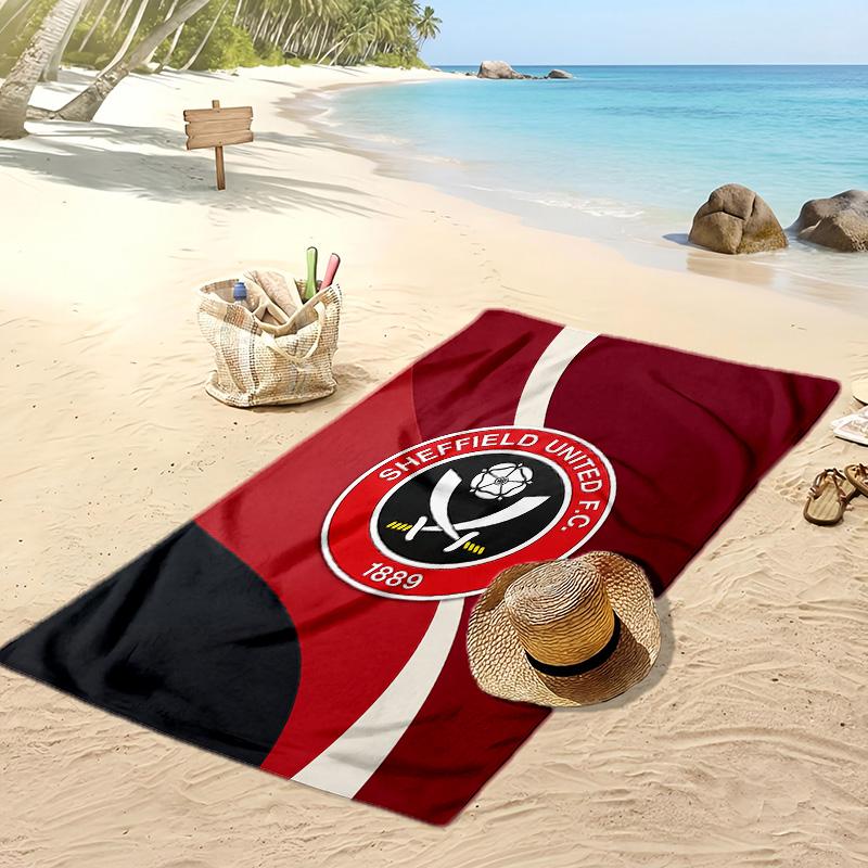 Sheffield United Football Print Beach Towel, Large Soft Quick Dry Towel for Beach Camping Swimming