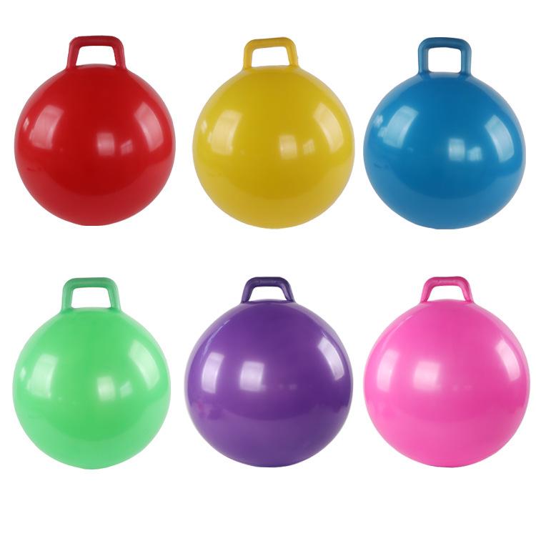 Large Yellow Water & Gymnastics Ball with Handle (55-75 cm)