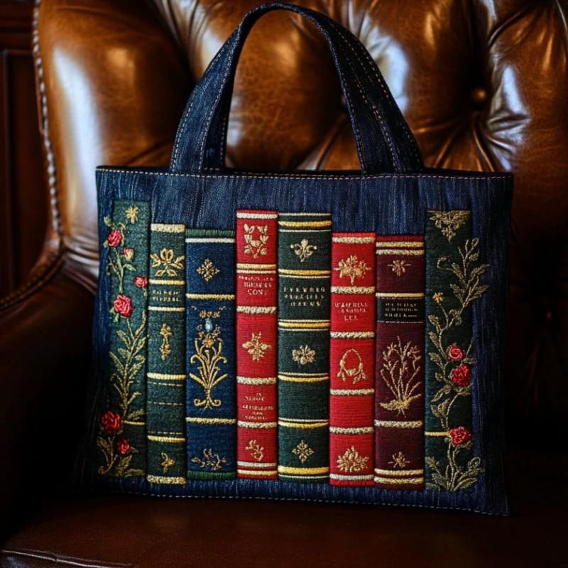 TEMU Womens Fashion Printed Tote Shoulder Bag 600D Oxford Cloth