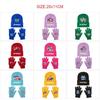Cartoon Rumi Zoey Mira Kpop Singers Printed Hat Glove 2pcs Sets Anime Plush Warm Cold-proof