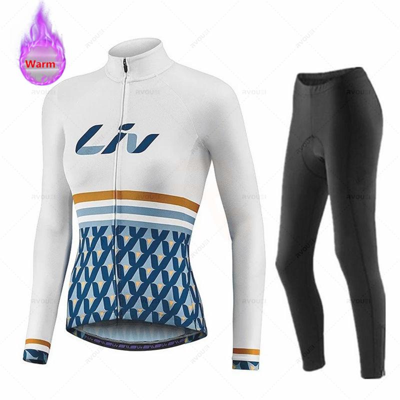2026Women Winter Bicicleta Set Outdoor Thermal Fleece Cycling Clothing Road Bike Shirt MTB Jersey Bicycle Uniform Roupa Ciclismo