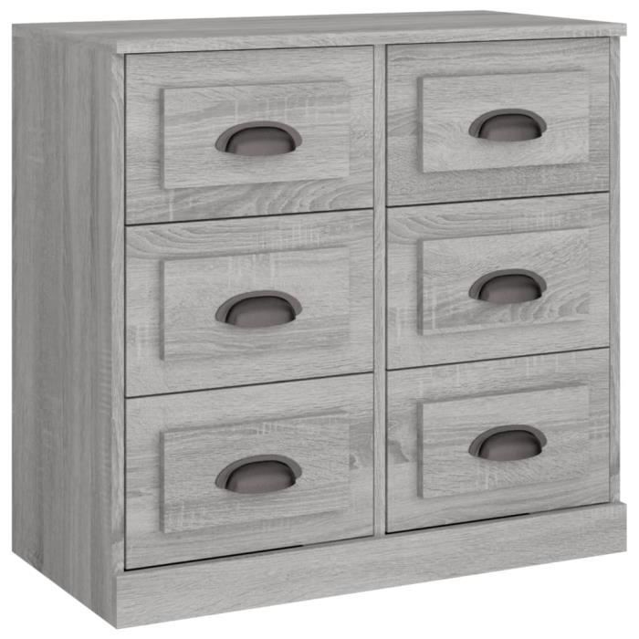 VidaXL Buffet Sonoma Grey 70x35.5x67.5 Cm Engineered Wood 816438