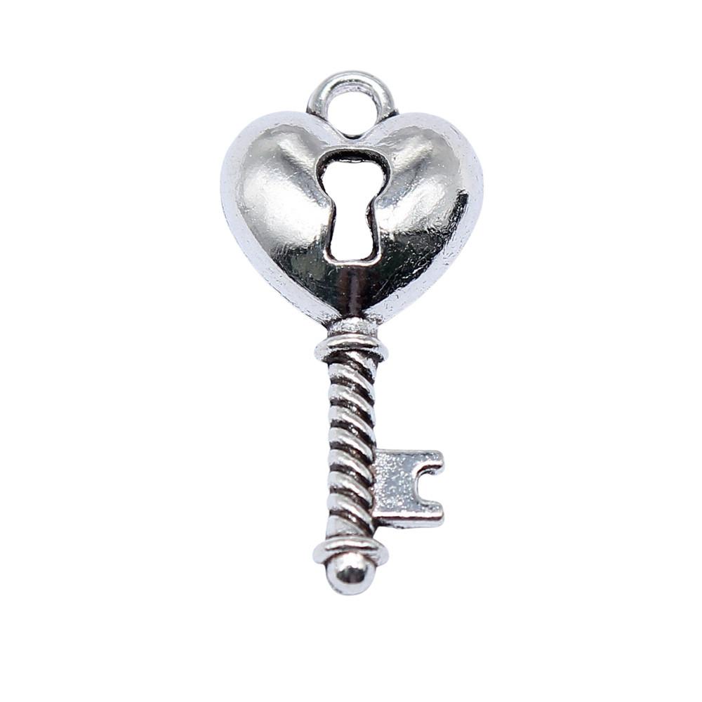 Key Charms Multi Color Alloy Locks Pendants For Romantic Themed Jewelry