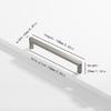 glossy gold silver black and white nickel cabinet door handles, kitchen cabinet drawers, wardrobe aluminum alloy
