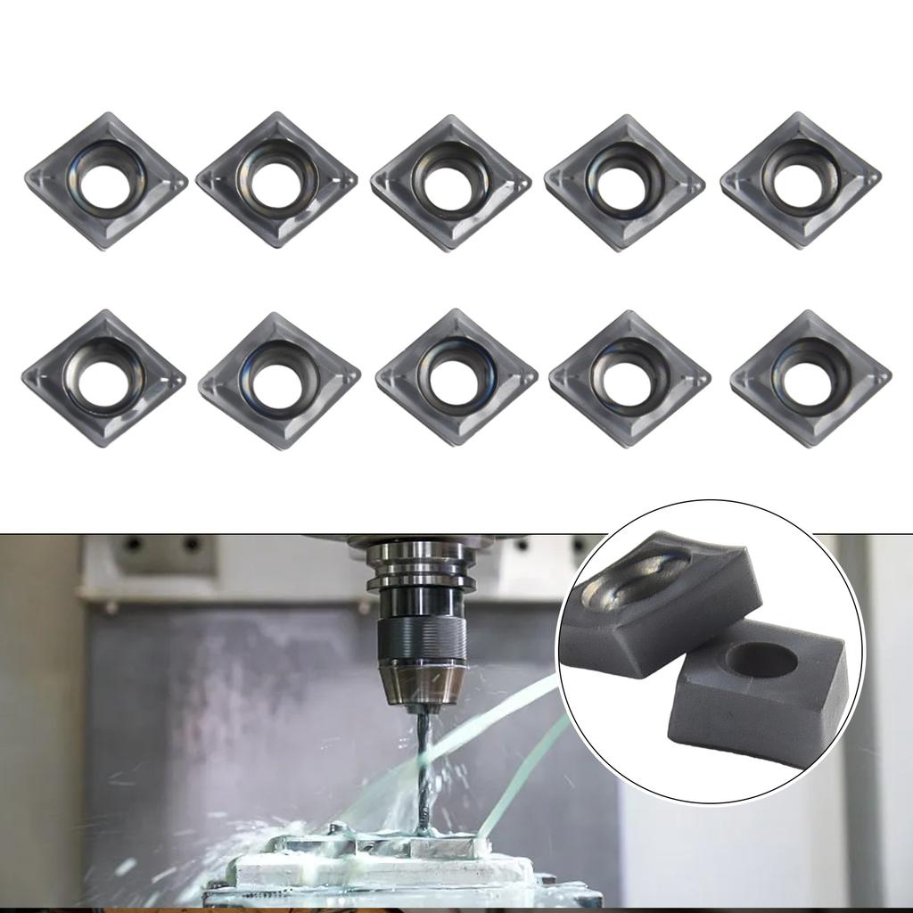 CNC Carbide Inserts Set 10pcs of CCMT060204SM IC907 for SCLCR with Excellent Performance in Dirty Environments